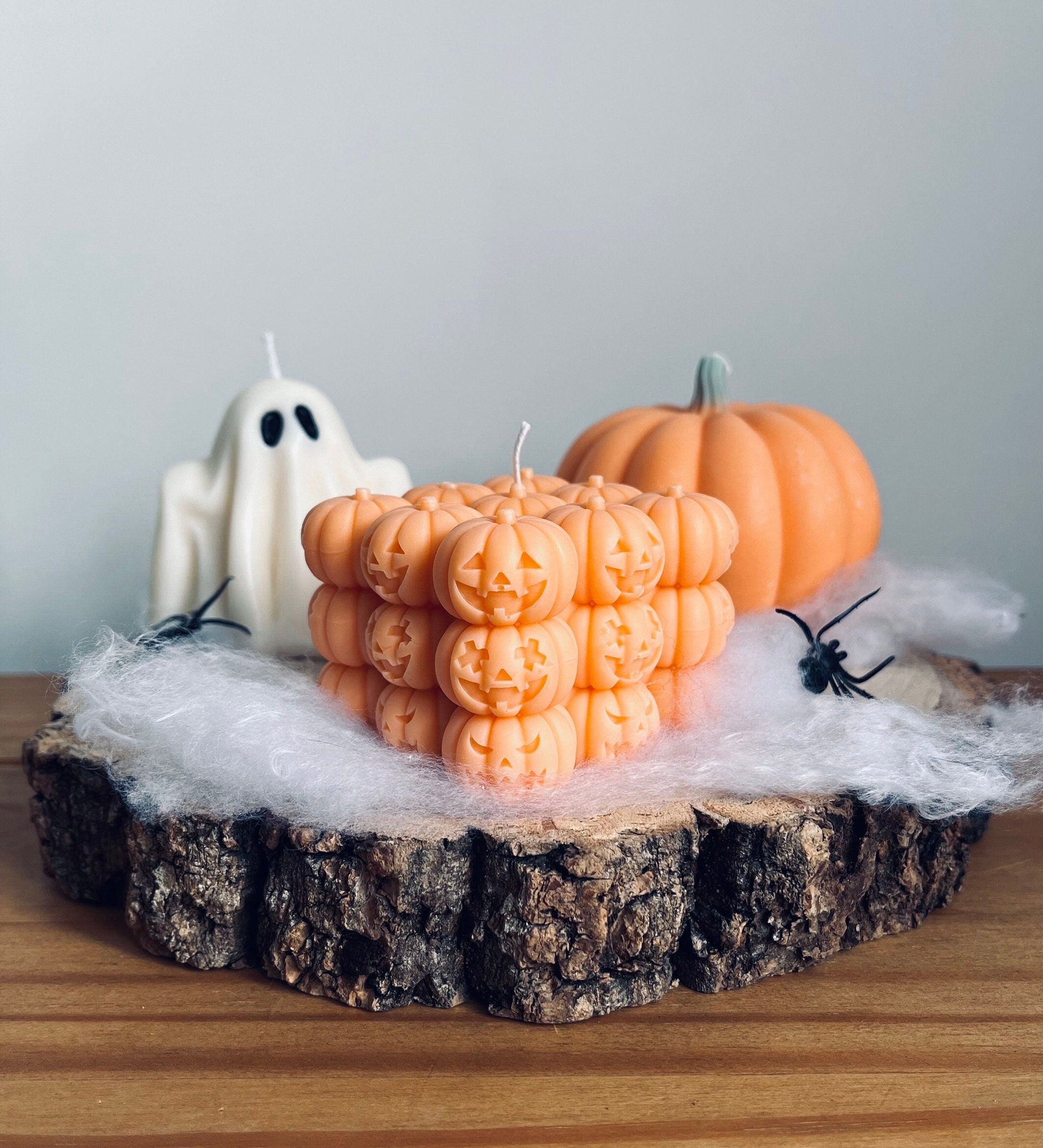 Pumpkins Bubble Candle