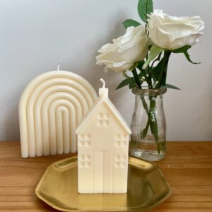 Gold Stainless Steel Square Candle Plate – 15cm