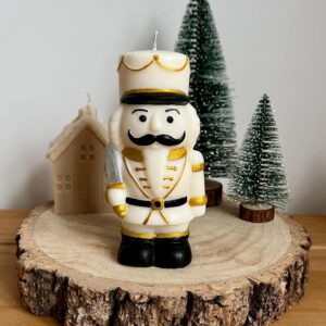 Hand Painted Christmas Nutcracker Candle