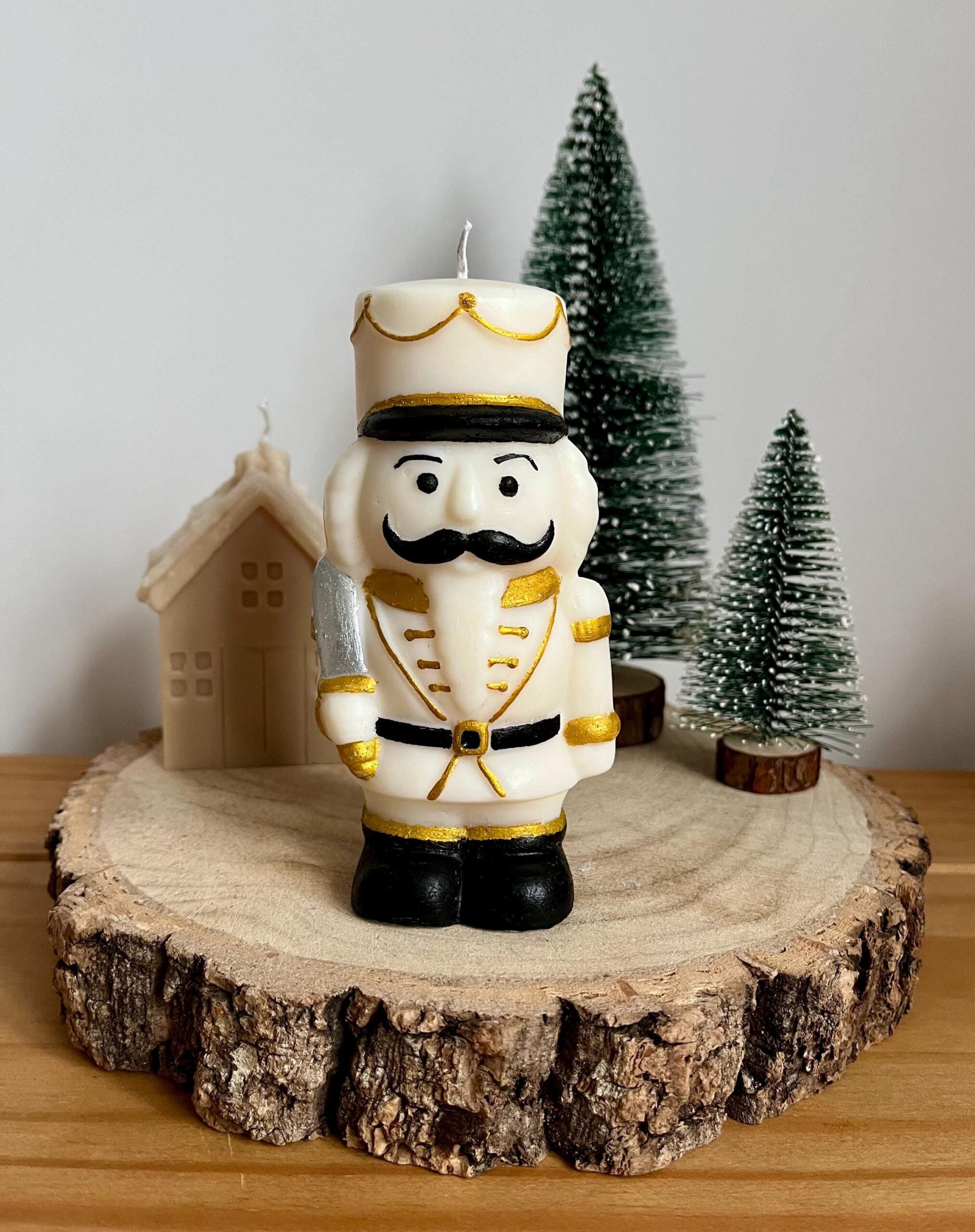 Hand Painted Christmas Nutcracker Candle
