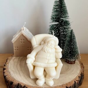 Sleeping Santa Candle