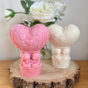 Bears In A Hot Air Balloon Candle