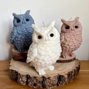 Large Owl Candle