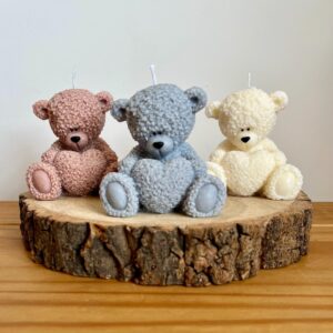 Teddy Bear Shaped Candle