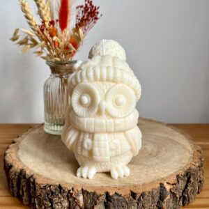 Winter Owl Candle