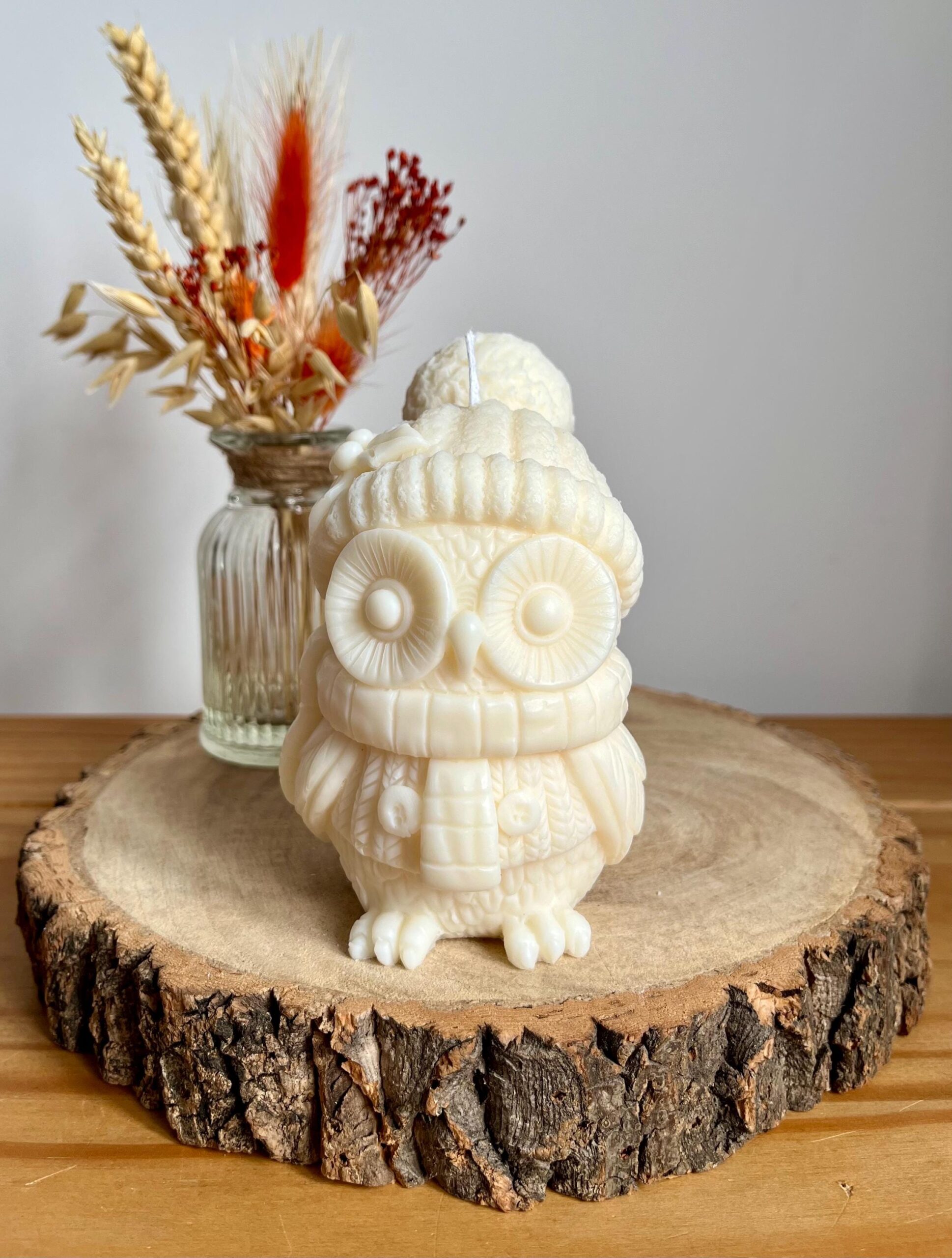 Winter Owl Candle