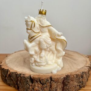 King on Horseback Candle