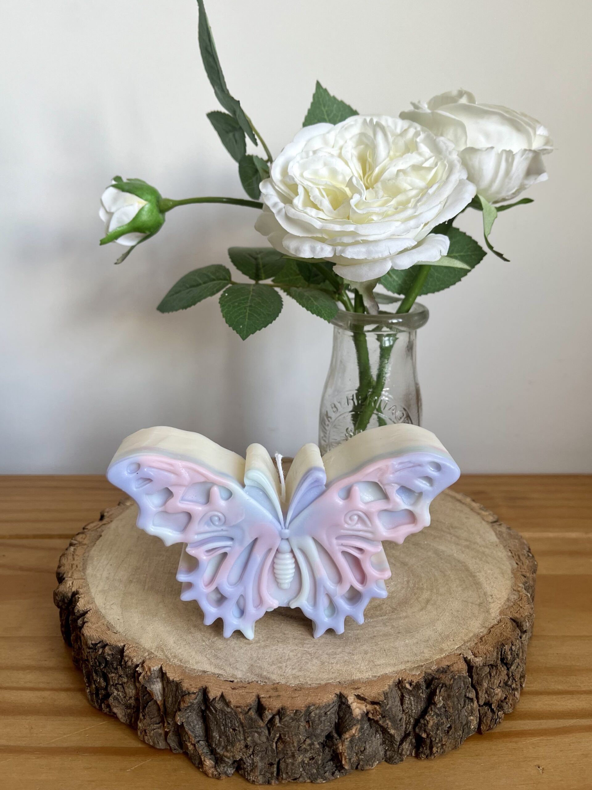 Pastel Butterfly Candle - Image 2