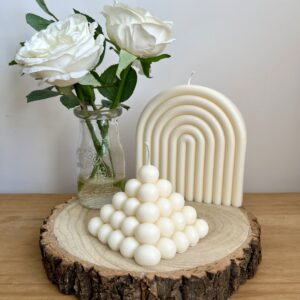 Pyramid Shaped Bubble Candle