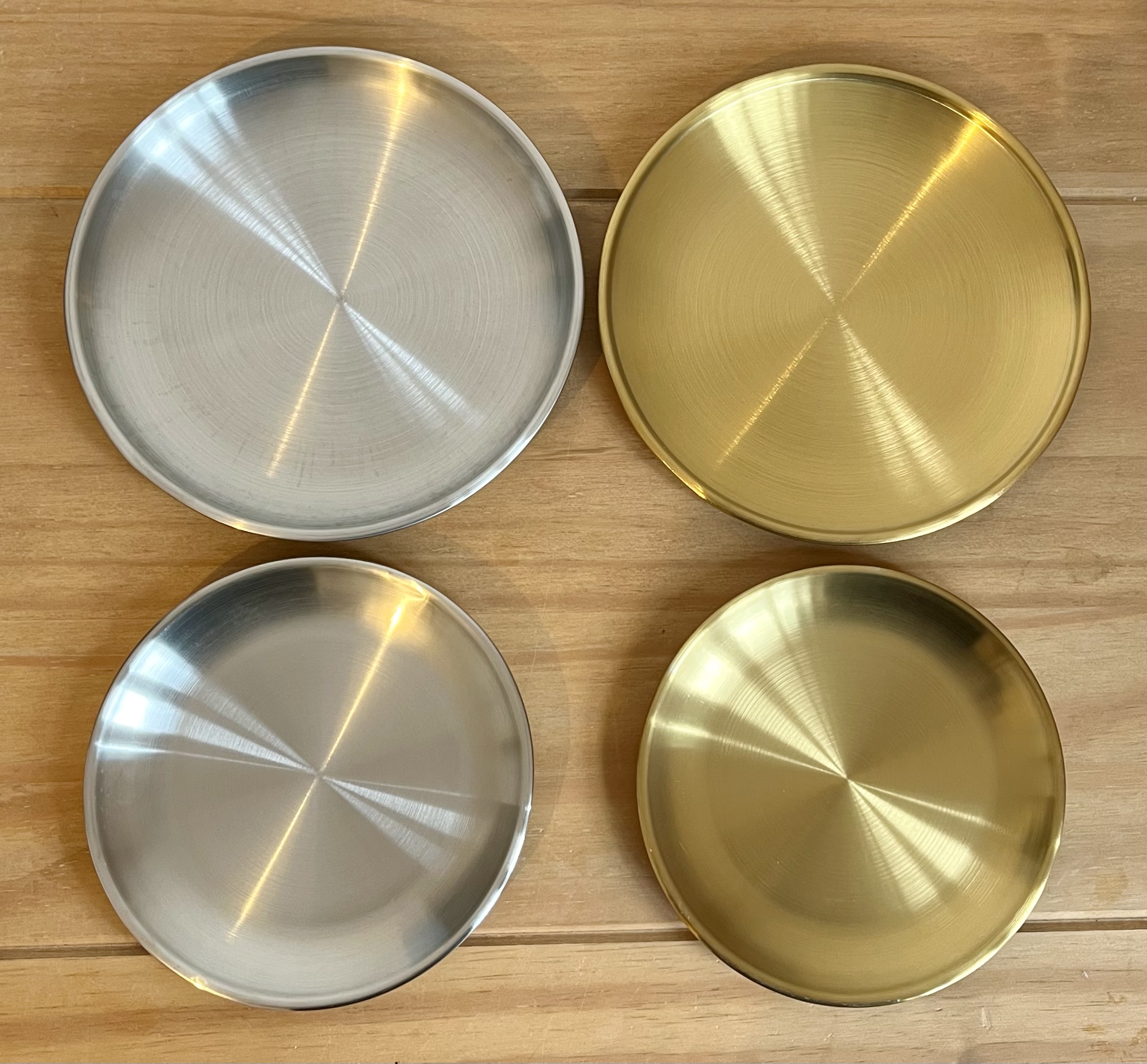 Gold & Silver Candle Plates - 14cm, 17cm, 20cm - Image 2