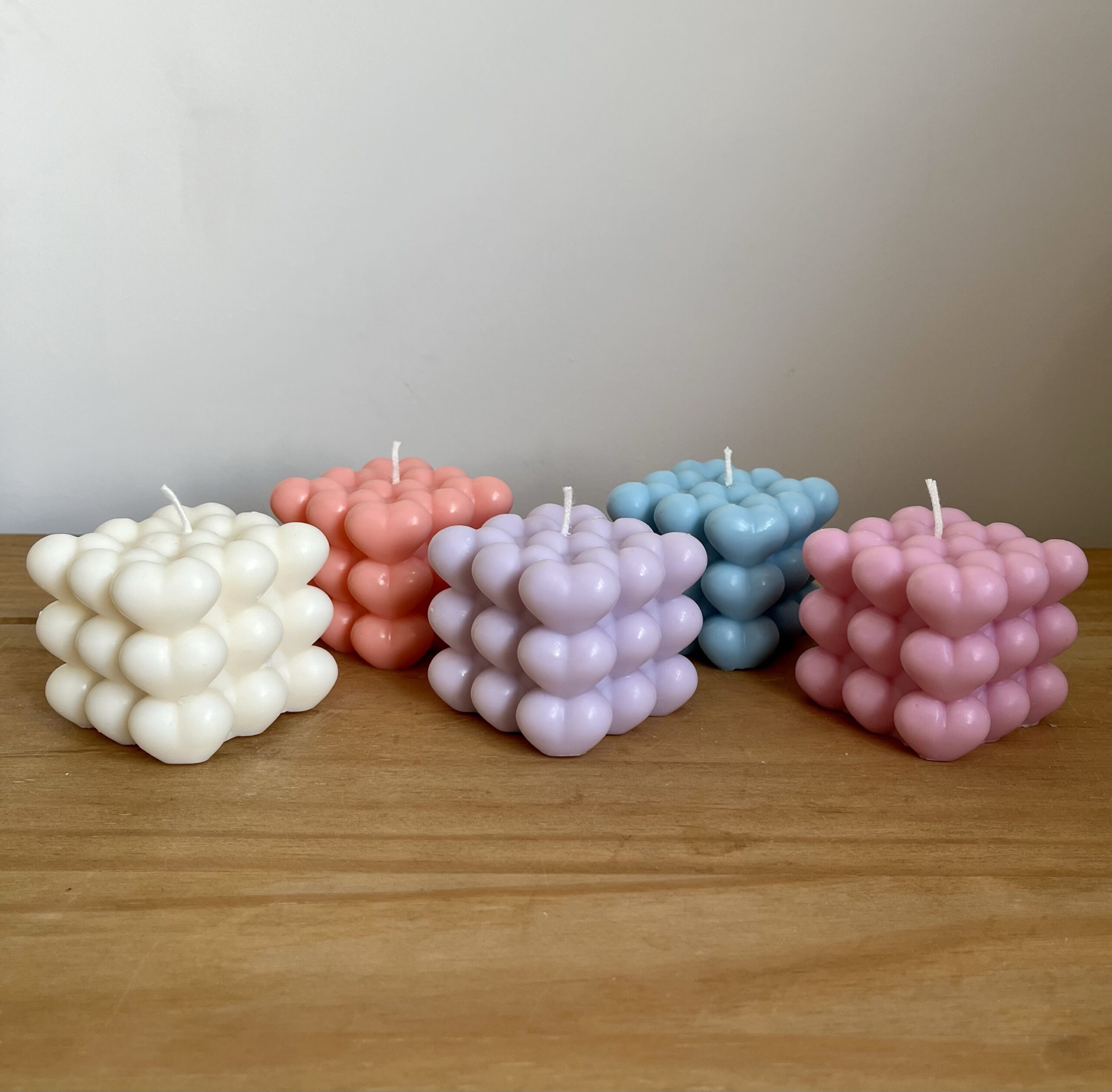 Heart Bubble Cube Candle - Image 5