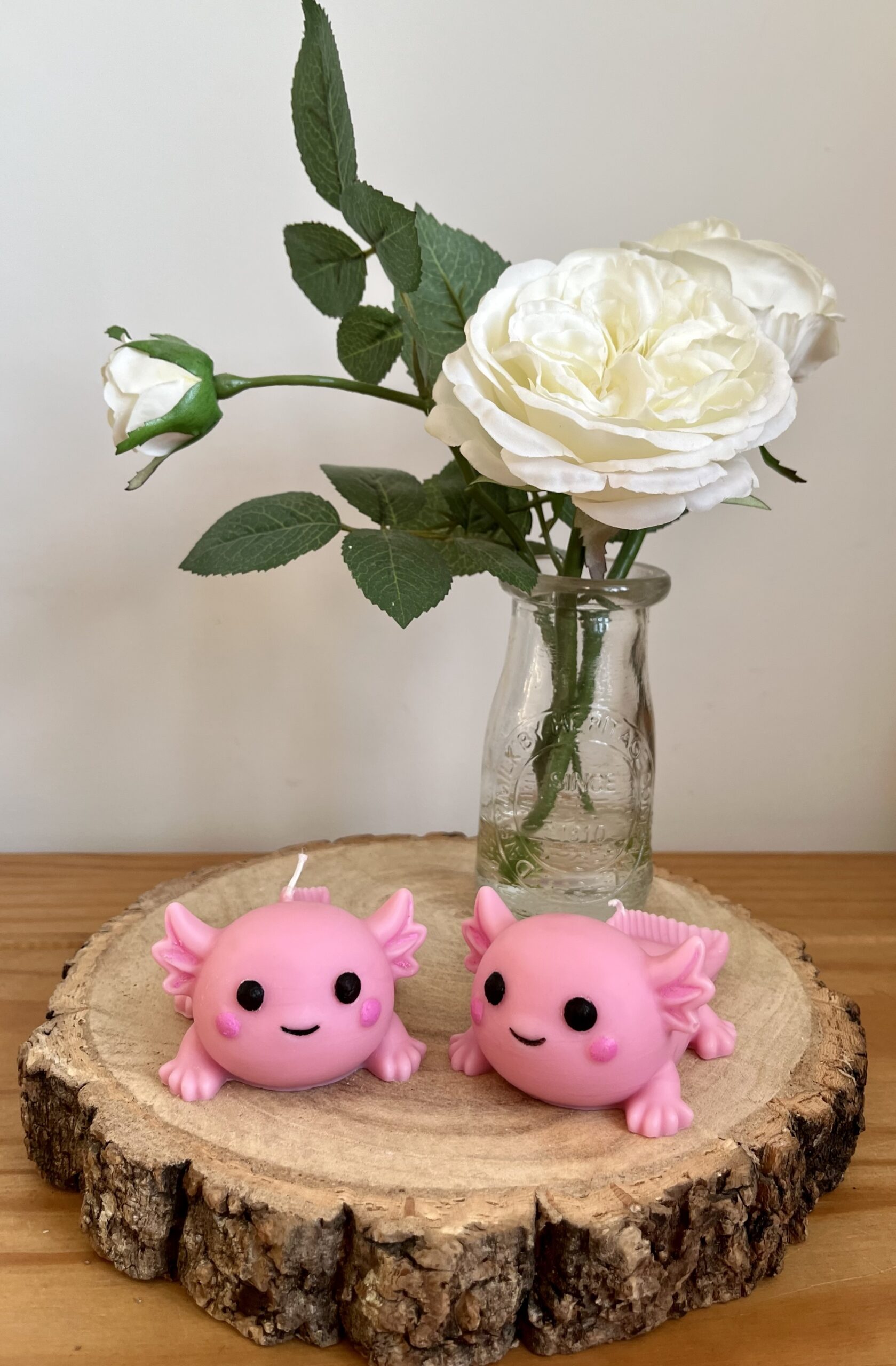 Pink Axolotl Candle - Image 3