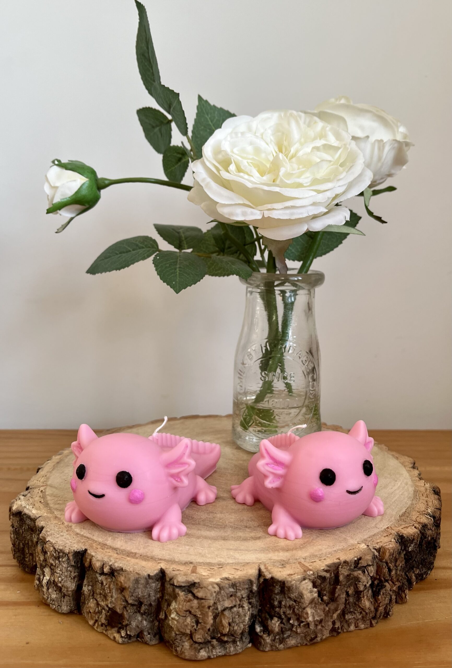 Pink Axolotl Candle - Image 2