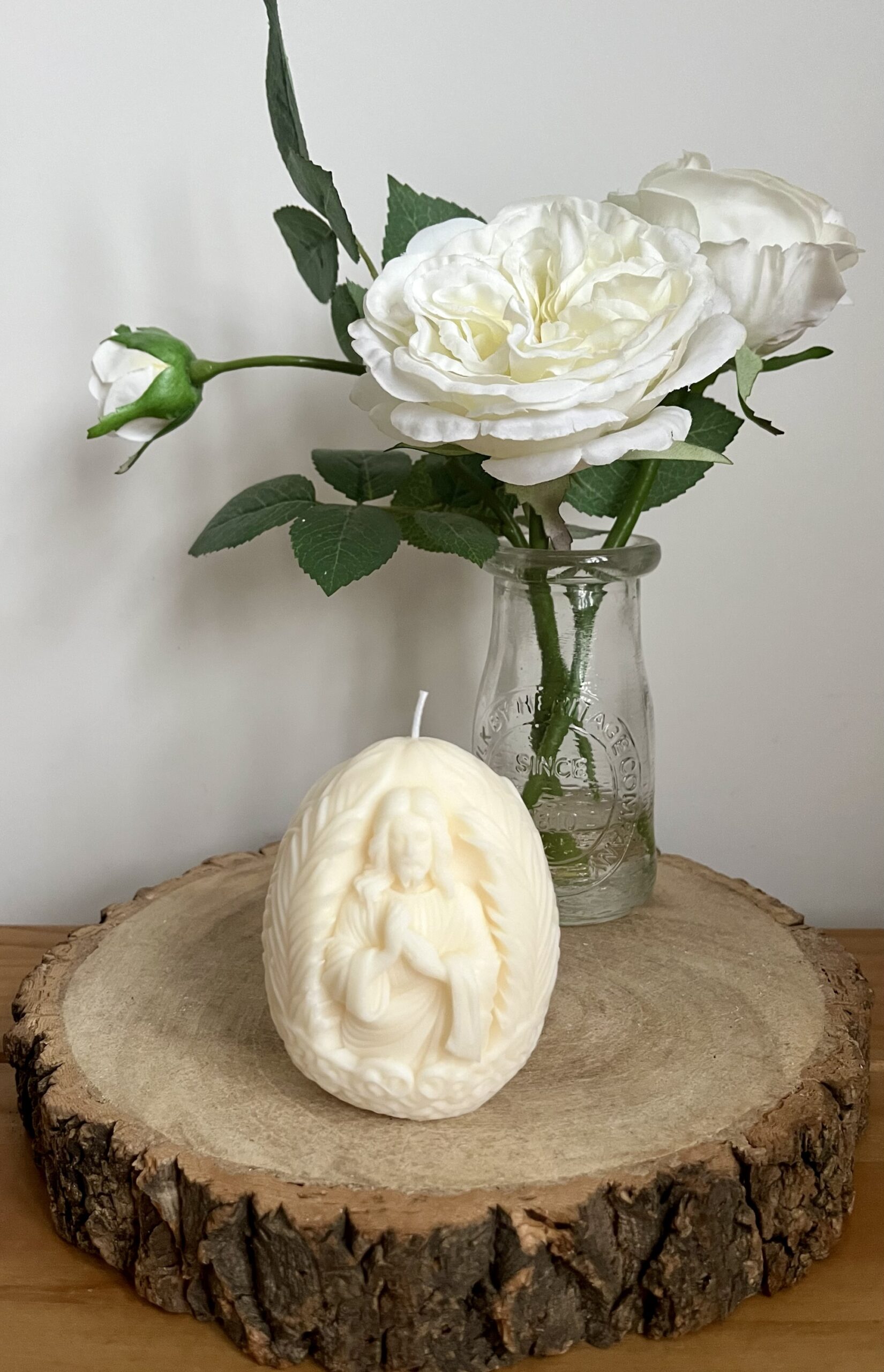 Jesus Palm Leaves Egg Candle - Image 11