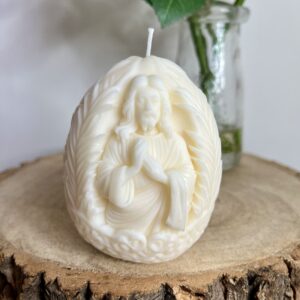 Jesus Palm Leaves Egg Candle