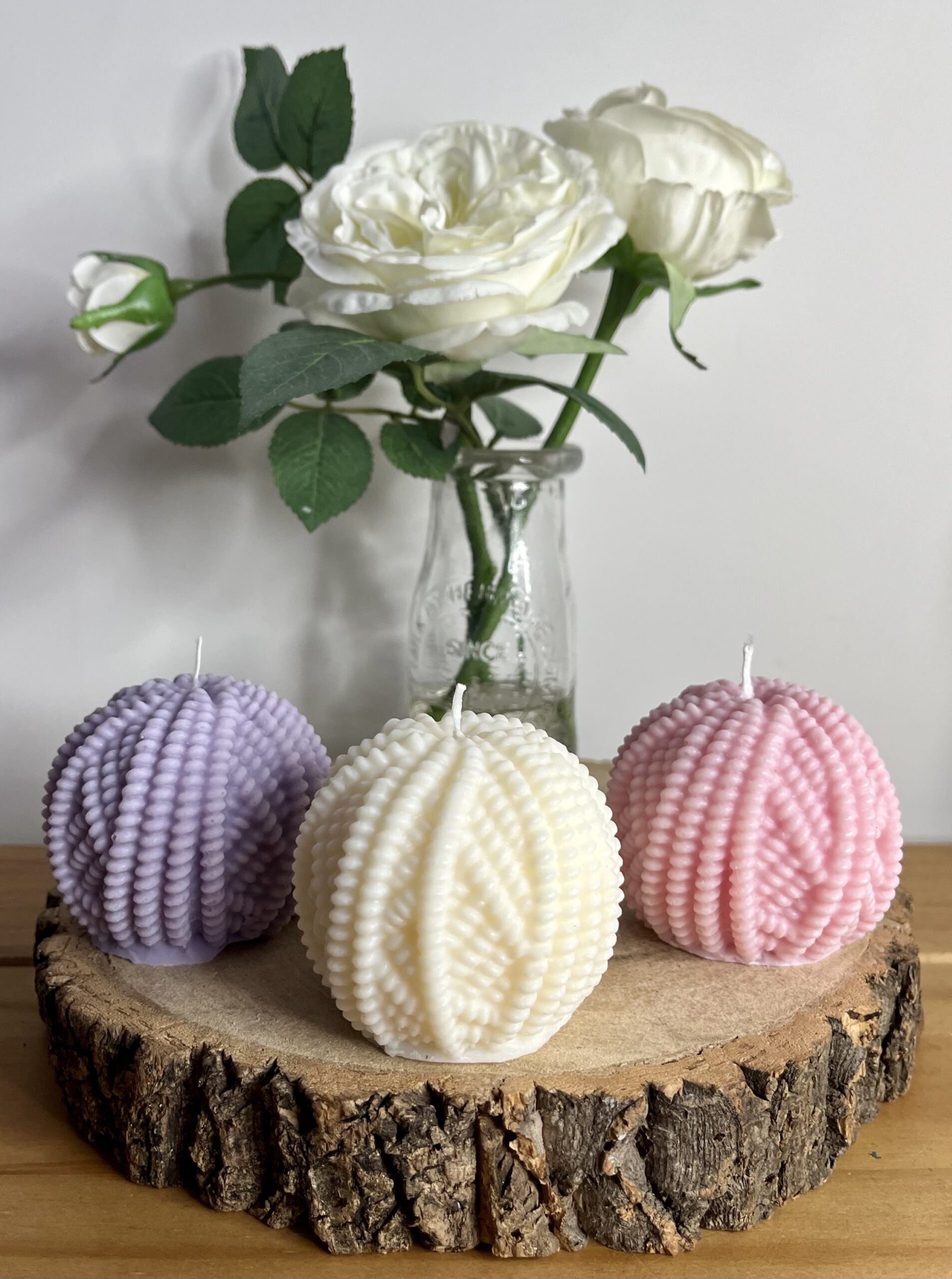 Yarn Ball Candle
