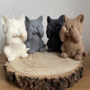 Playful Kitten Candle