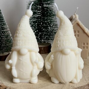 Skiing Gonk Couple Candle Set