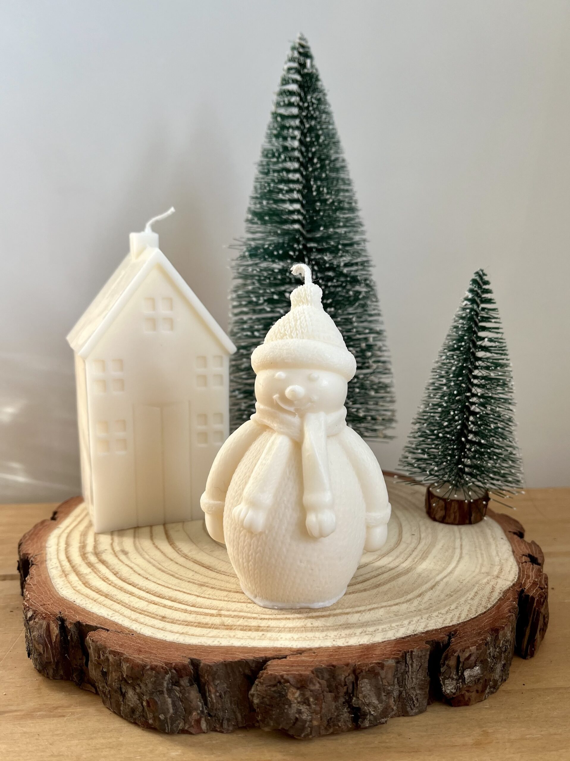 Snowman Shaped Candle - Image 2