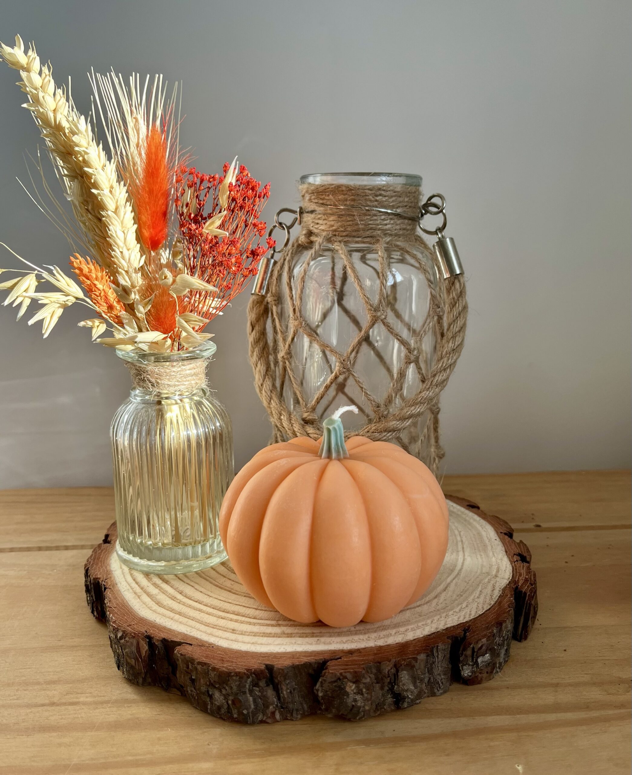 Pumpkin Shaped Pillar Candle - Image 7