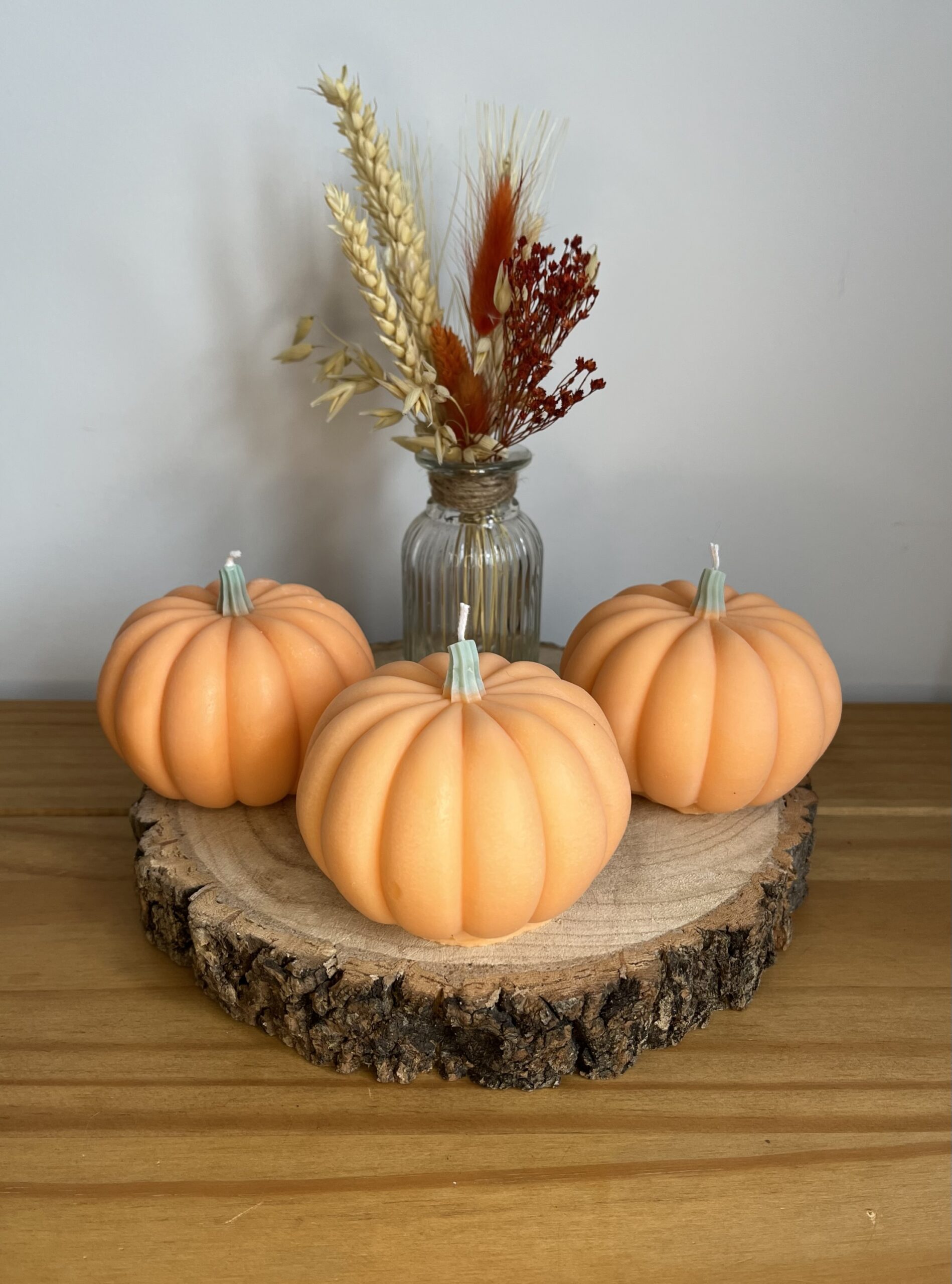 Pumpkin Shaped Pillar Candle - Image 6