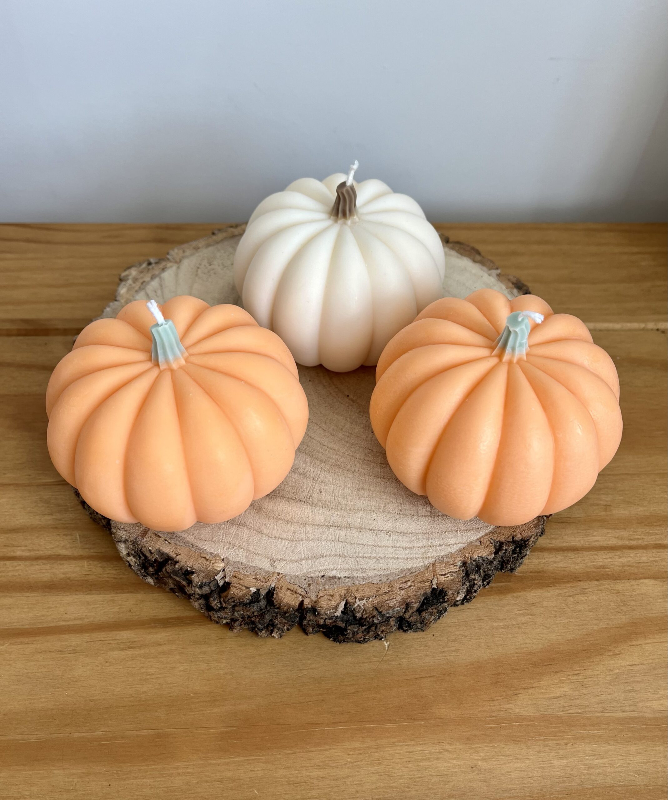 Pumpkin Shaped Pillar Candle - Image 3