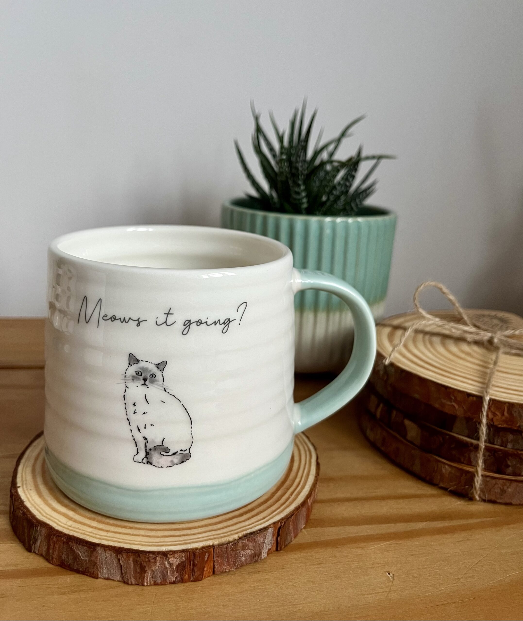 Natural Wood Slice Drinks Coasters (4 or 6) - Image 3